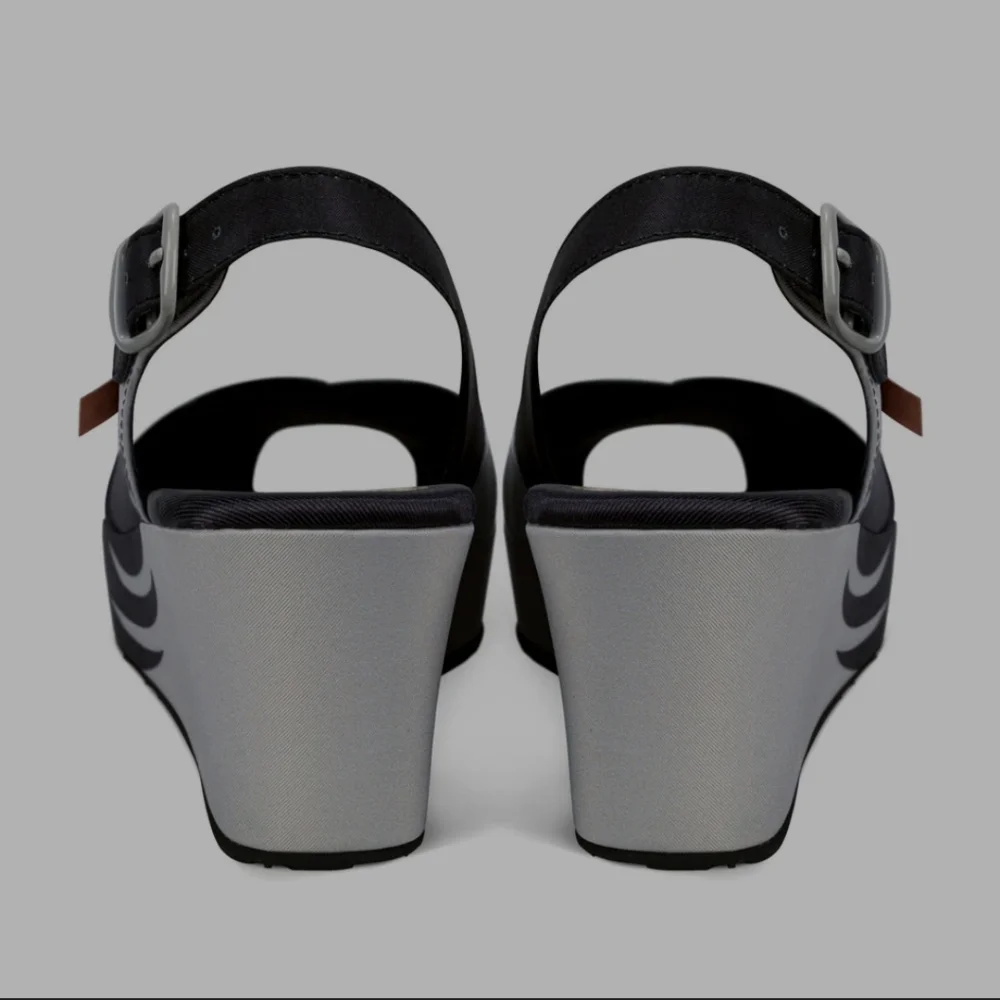 Hot Chocolate Design Black Birds Sandal - Picture 5 of 16